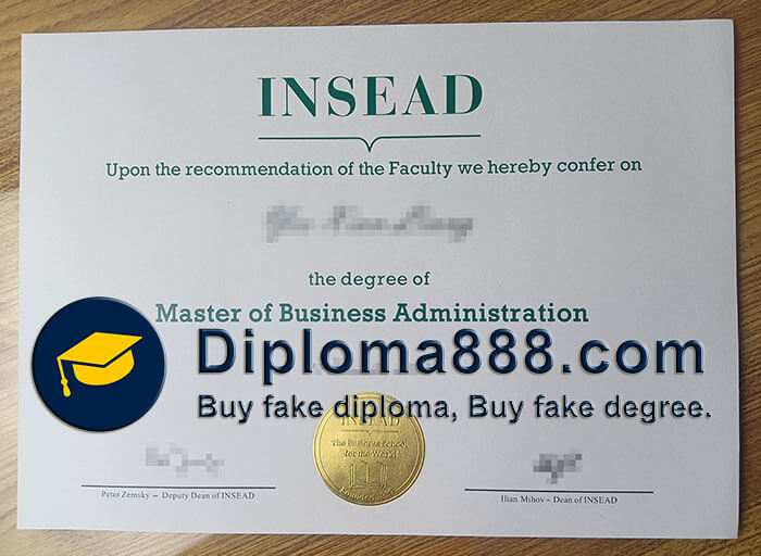 buy fake INSEAD MBA degree