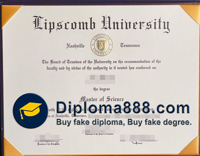 buy fake Lipscomb University degree