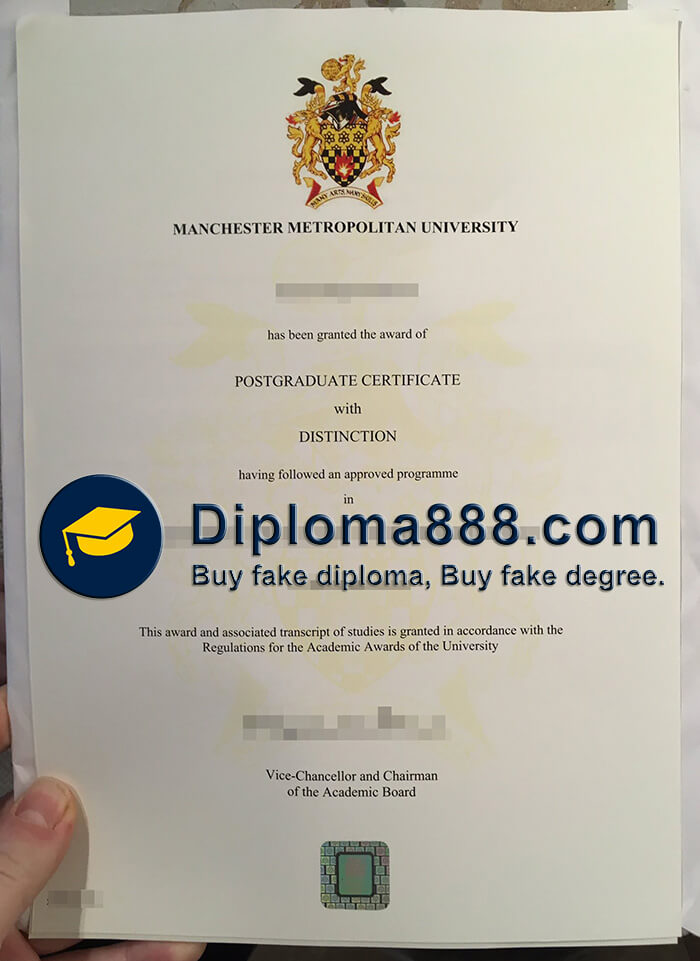 buy fake Manchester Metropolitan University degree