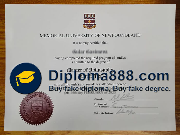 buy fake Memorial University Newfoundland degree