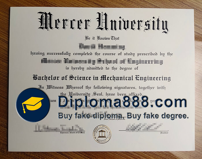 buy fake Mercer University degree in USA