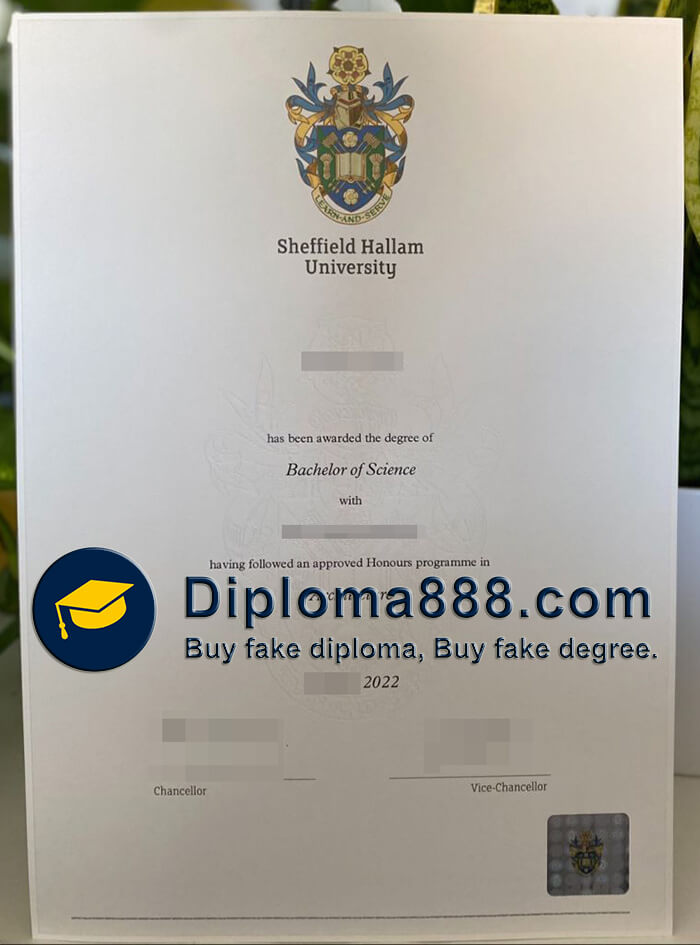 buy fake Sheffield Hallam University degree