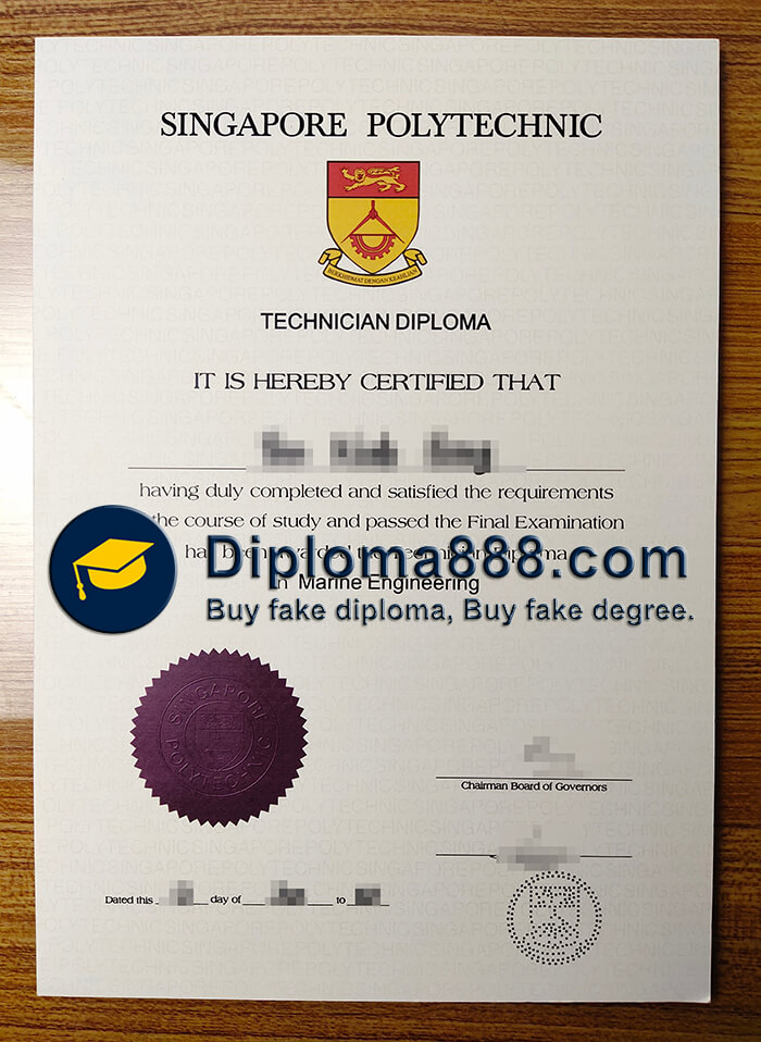 buy fake Singapore Polytechnic Technician diploma
