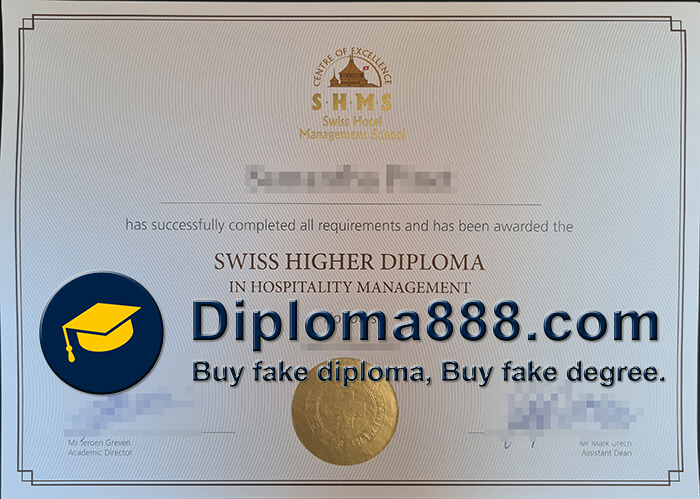 buy fake Swiss Hotel Management School degree