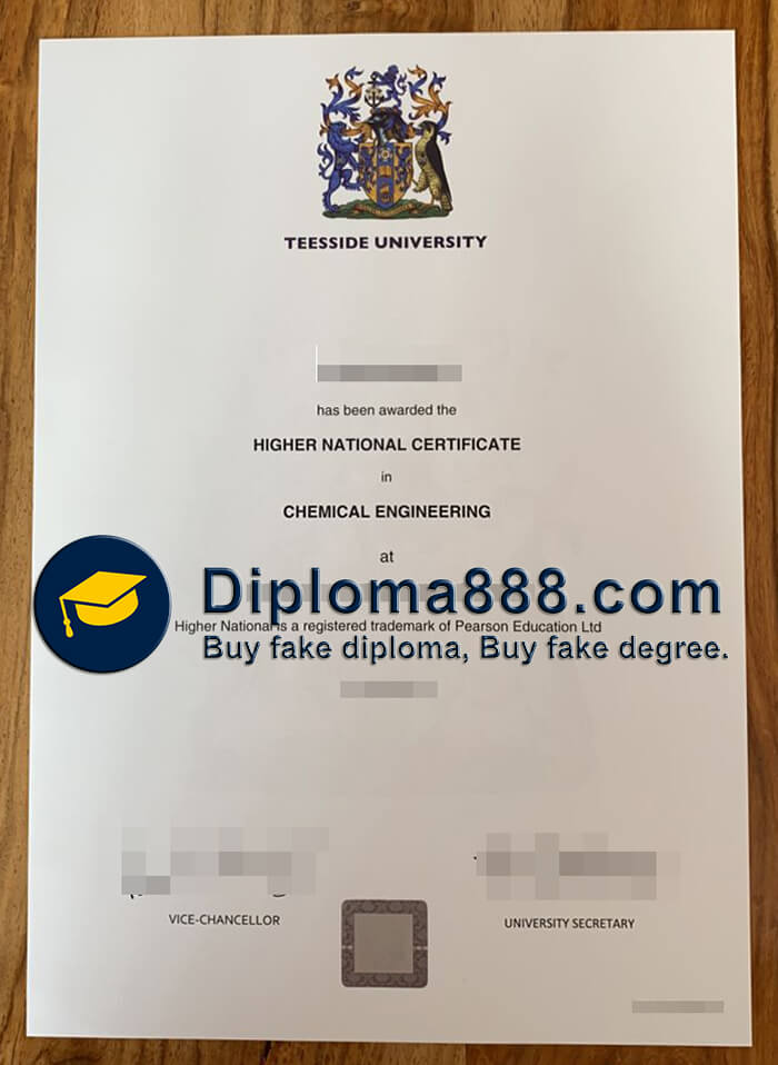 buy fake Teesside University degree