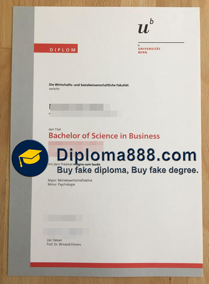buy fake University of Bern degree