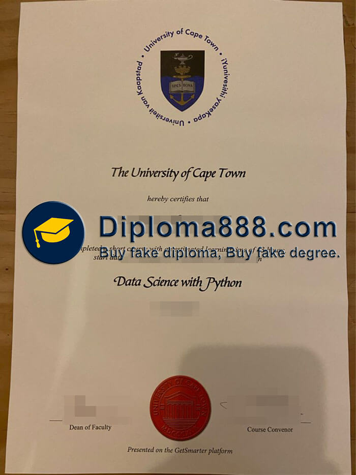 buy fake University of Cape Town degree