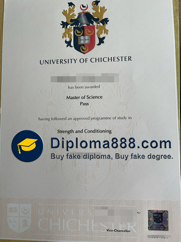 buy fake University of Chichester degree