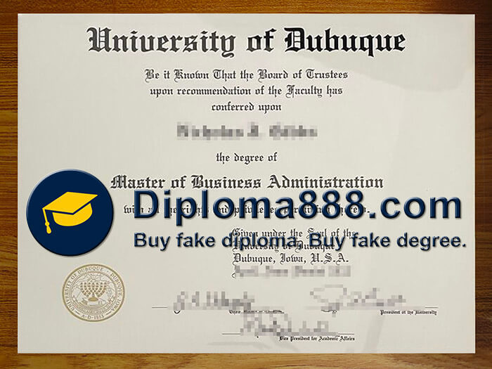 buy fake University of Dubuque degree