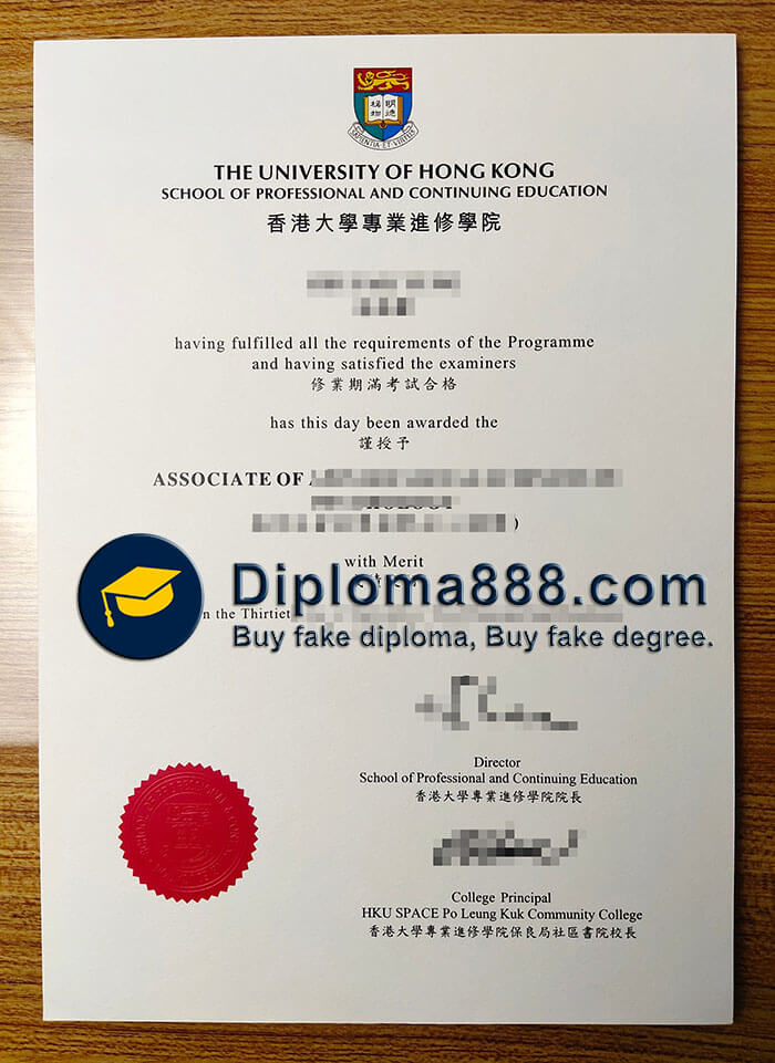 buy fake University of Hong Kong School of Professional and Continuing diploma