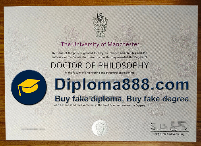 buy fake University of Manchester diploma