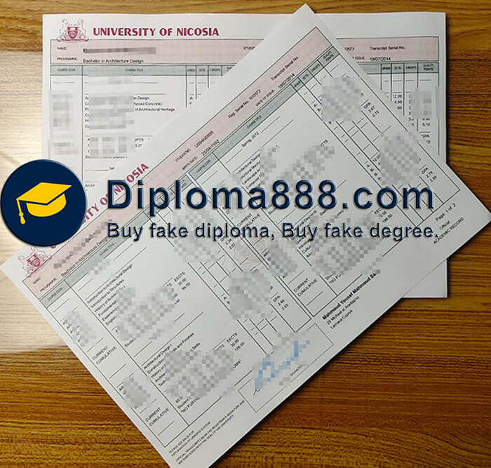 make a fake University of Nicosia transcript