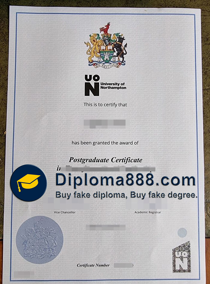 buy fake University of Northampton degree