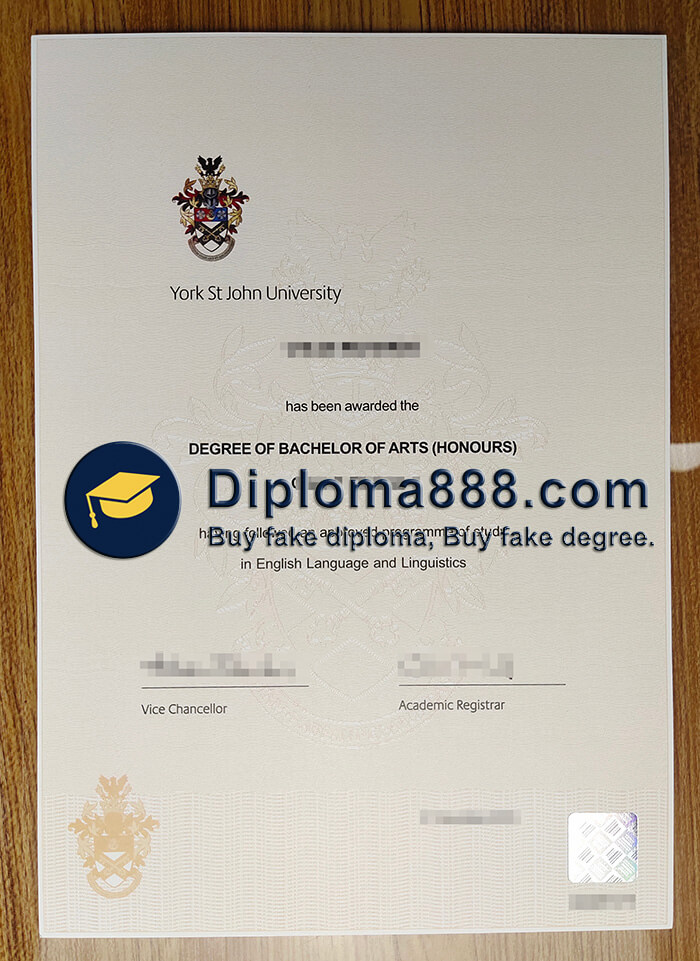 buy fake York St John University degree