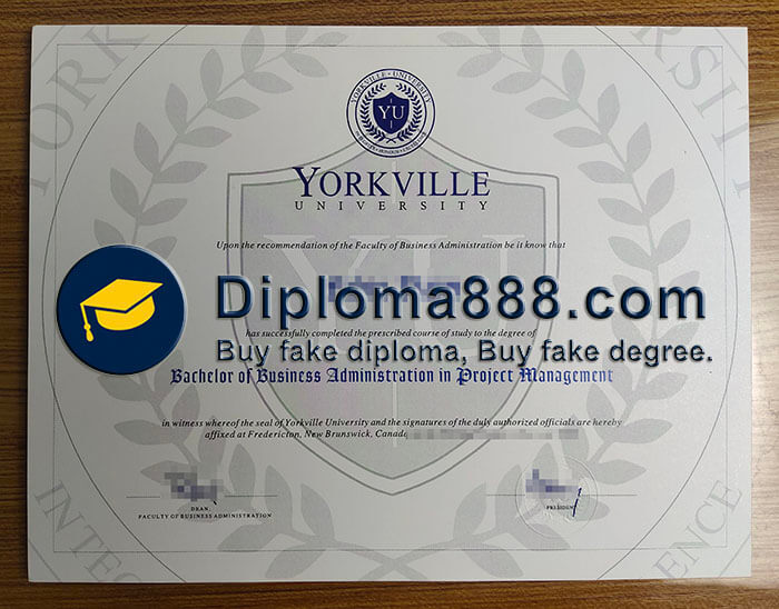 buy fake Yorkville University degree