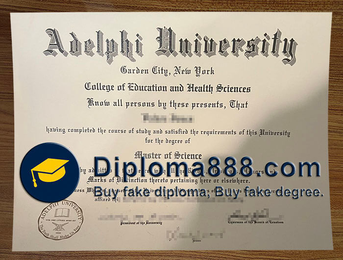 buy fake Adelphi University degree