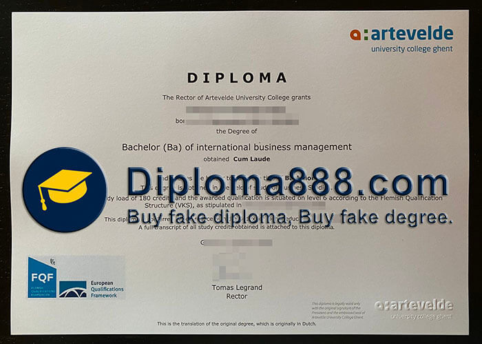 buy fake Artevelde University of Applied Sciences degree
