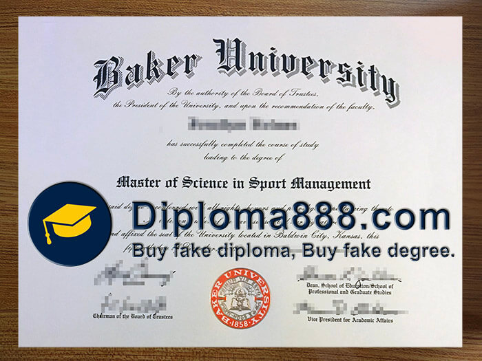 buy fake Baker University degree