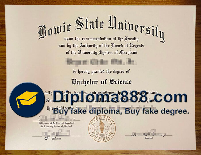buy fake Bowie State University degree