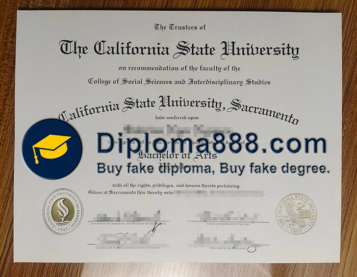 buy fake California State University Sacramento degree