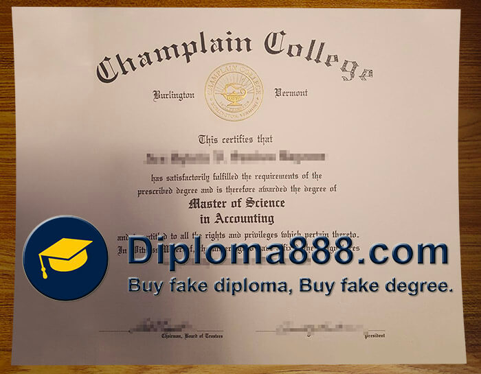 buy fake Champlain College degree