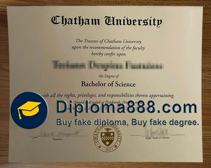 buy fake Chatham University degree