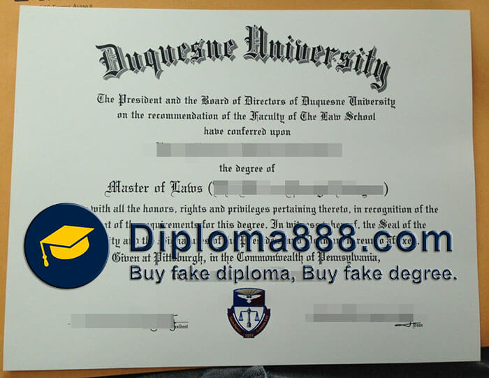 buy fake Duquesne University degree