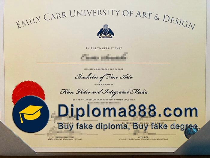 buy fake Emily Carr University of Art and Design degree