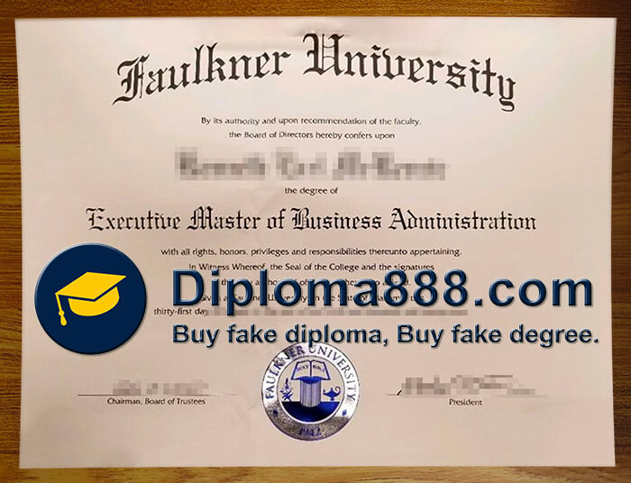 buy fake Faulkner University degree