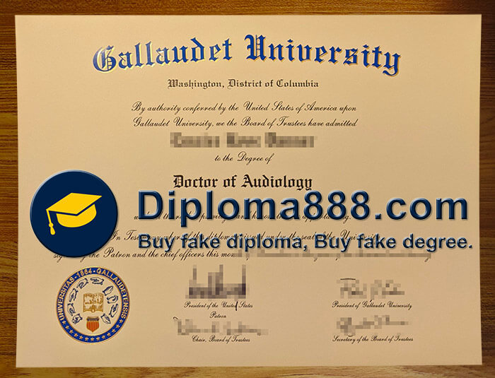 buy fake Gallaudet University degree