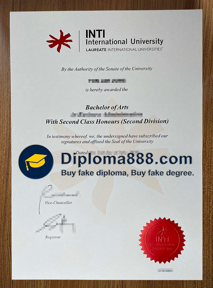buy fake INTI International University degree
