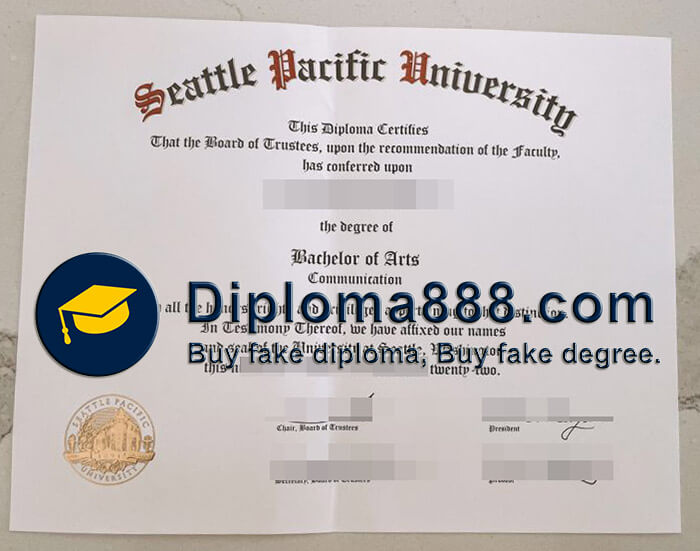 buy fake Seattle Pacific University degree