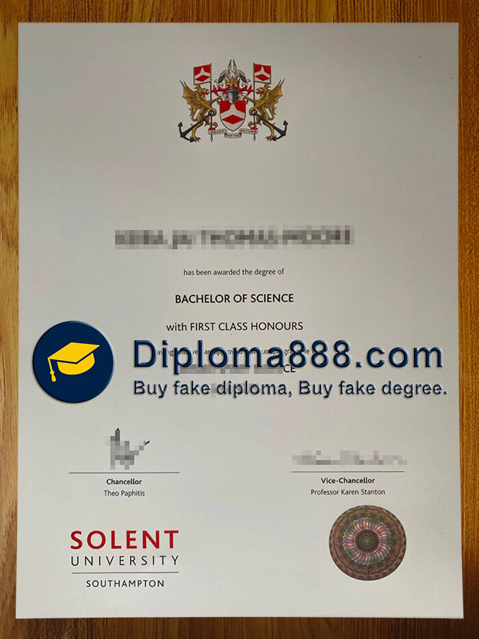buy fake Solent University Southampton degree