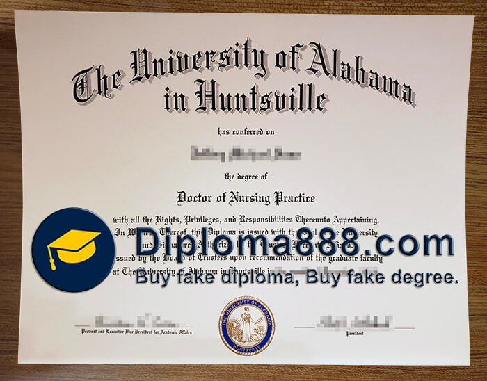 buy fake University of Alabama in Huntsville degree