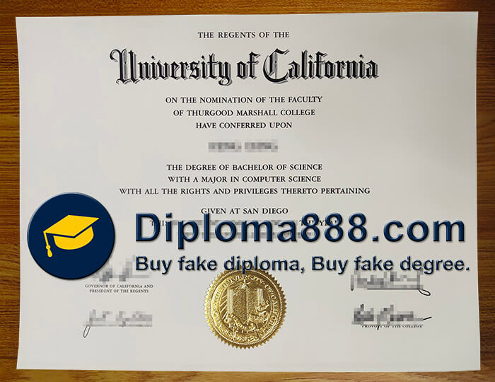 buy fake University of California San Diego degree