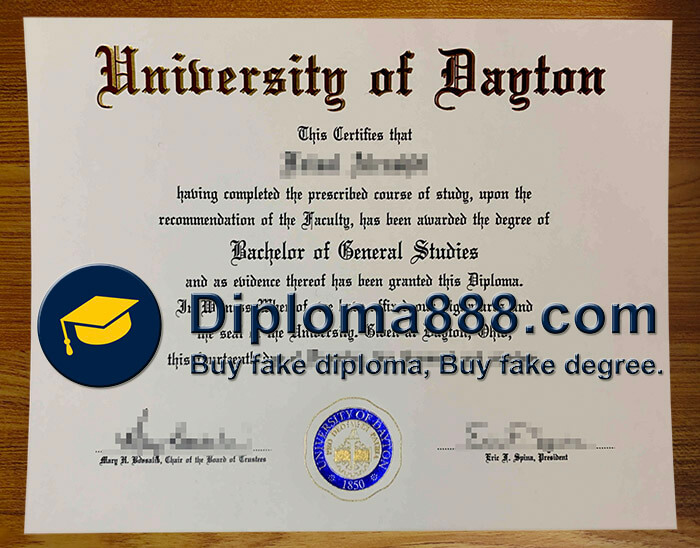 buy fake University of Dayton degree