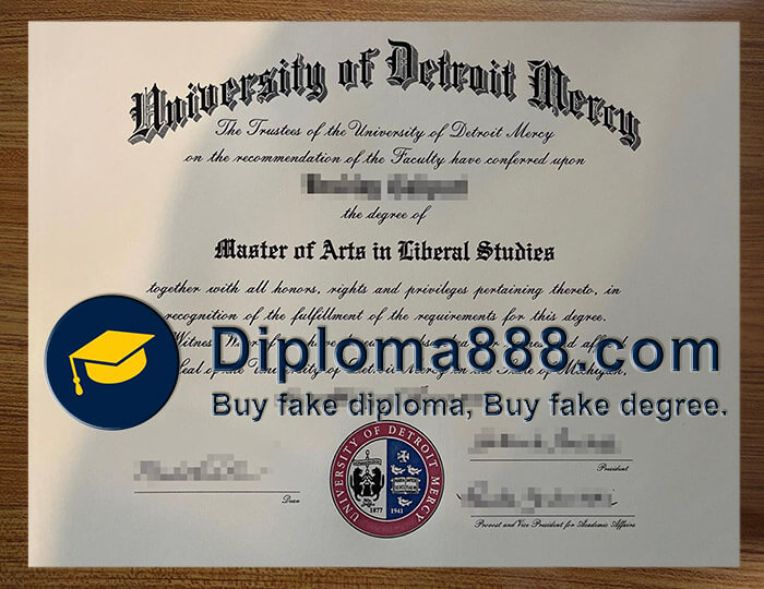 buy fake University of Detroit Mercy degree