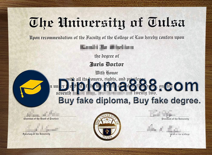 buy fake University of Tulsa degree