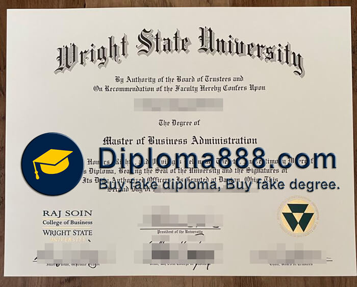 buy fake Wright State University degree