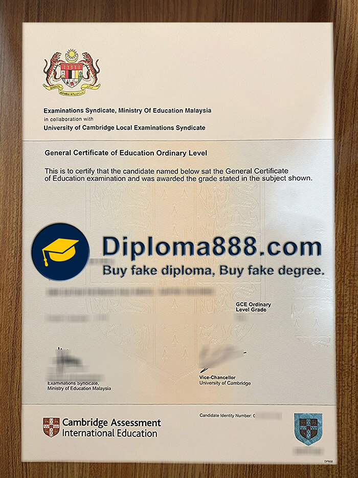 Buy fake Cambridge GCE Ordinary Level certificate in Malaysia. Cambridge-GCE-Ordinary-Level-certificate