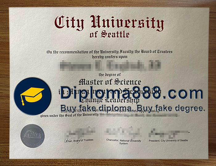 buy fake City University of Seattle degree