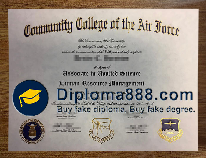 buy fake Community College of the Air Force degree
