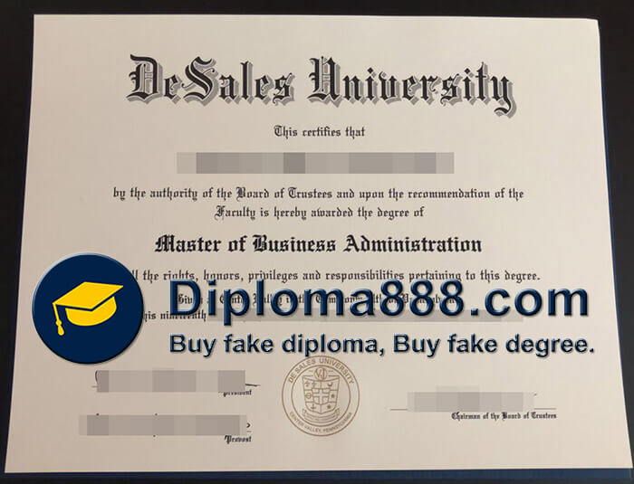 buy fake DeSales University degree