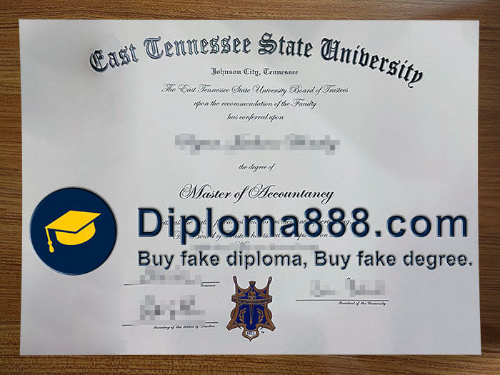 buy fake East Tennessee State University degree