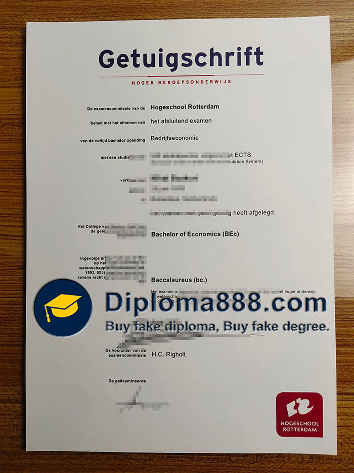 buy fake Hogeschool Rotterdam degree