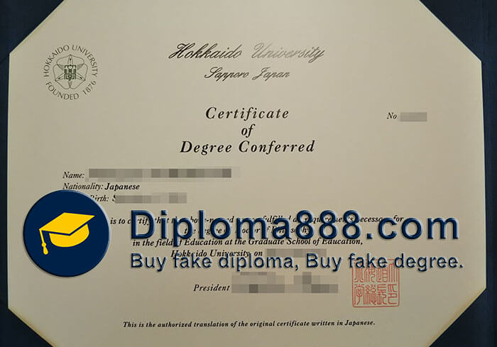 buy fake Hokkaido University degree