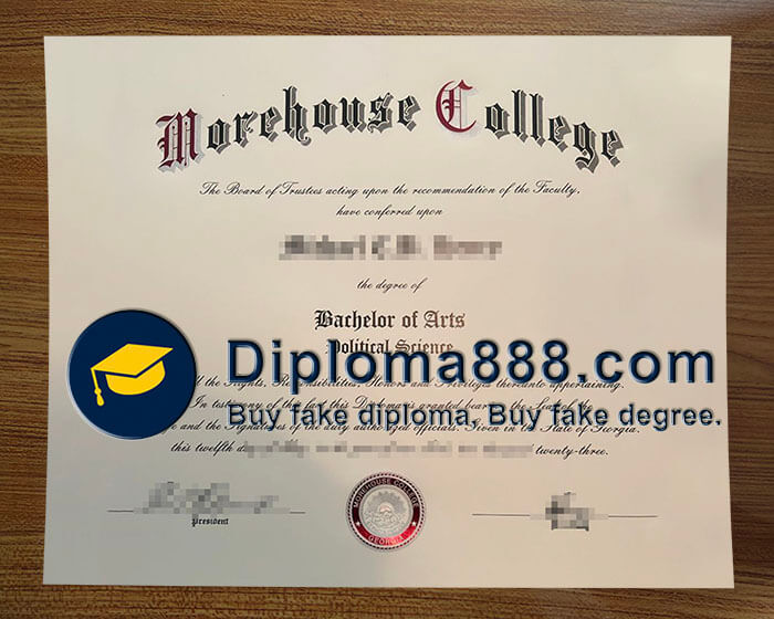 buy fake Morehouse College degree