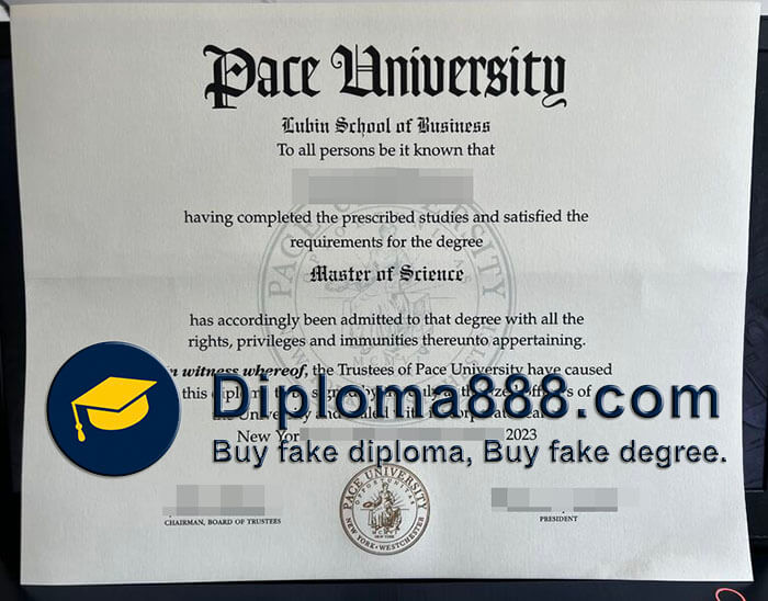 buy fake Pace University degree