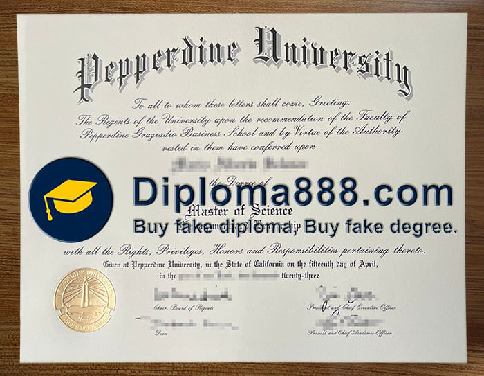 buy fake Pepperdine University degree