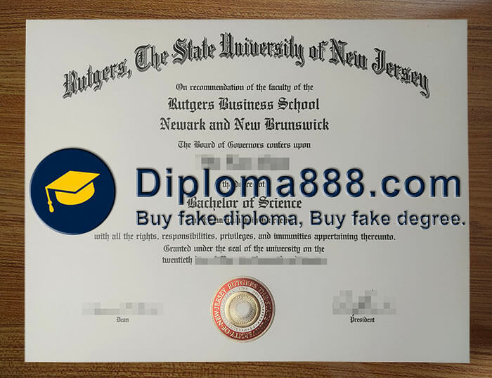 order fake Rutgers, The State University of New Jersey diploma online